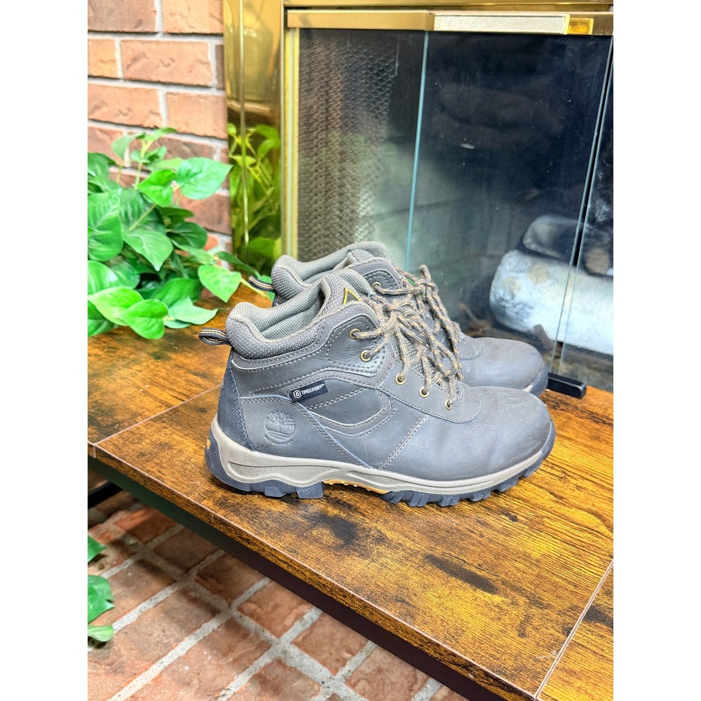 Timberland Mt. Maddsen Hiking Boots Kids Dark Grey Waterproof Size 4Y